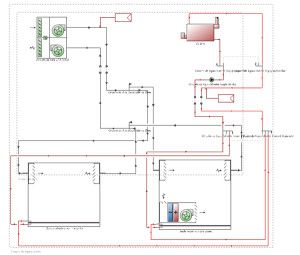 Simulación de vivienda con suelo radiante y sistema multisplit