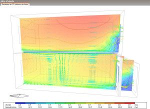 Cálculo CFD de ventilación natural en una vivienda