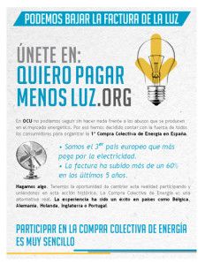 Campaña de compra colectiva de electricidad de la OCU