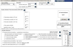 Introducción de datos de ventilación y de los puentes térmicos