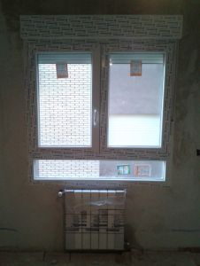 Nueva ventana de PVC con cajonera aislada
