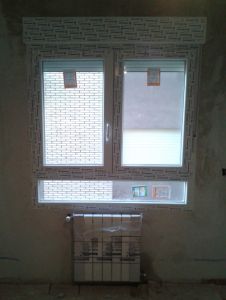Nueva ventana de PVC con cajonera aislada